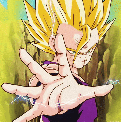 a close up of a cartoon character 's hand with a lightning bolt coming from it