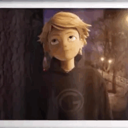 A Close Up Of A Cartoon Character Wearing A Black Hoodie And Looking At The Camera . GIF
