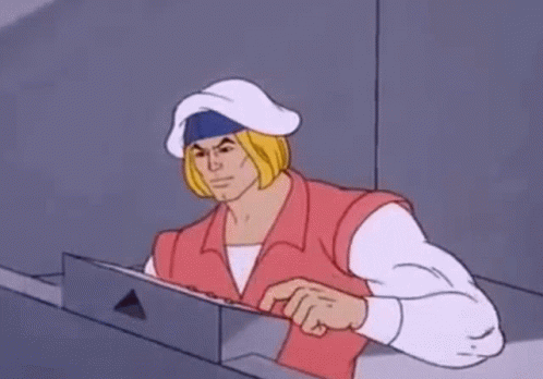 A Close Up Of A Cartoon Character Wearing A Hat . GIF