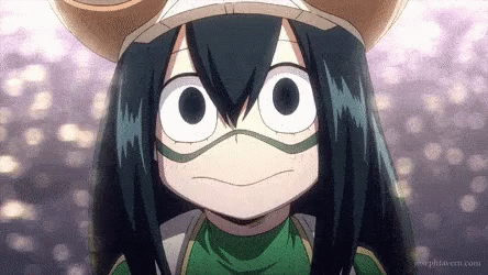 A Close Up Of A Cartoon Character Wearing A Mask And A Hat . GIF