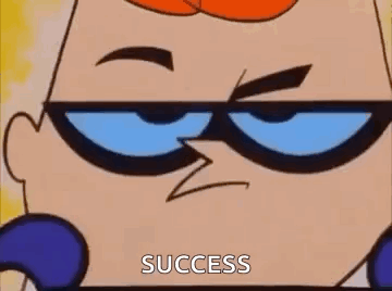 A Close Up Of A Cartoon Character Wearing Sunglasses With The Word Success Written On It . GIF