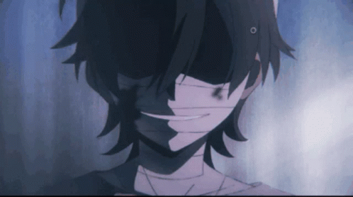 a close up of a cartoon character with a bandaged face