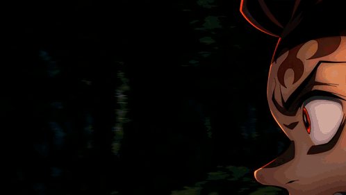 A Close Up Of A Cartoon Character With A Flower On His Neck GIF