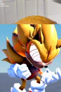 A Close Up Of A Cartoon Character With A Hat On His Head . GIF