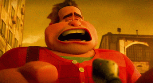 A Close Up Of A Cartoon Character With A Huge Mouth GIF