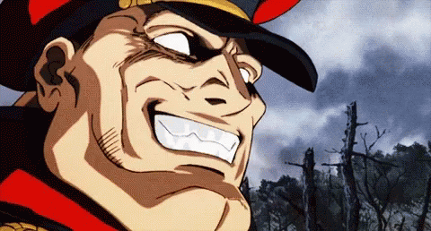 A Close Up Of A Cartoon Character With A Large Smile On His Face GIF