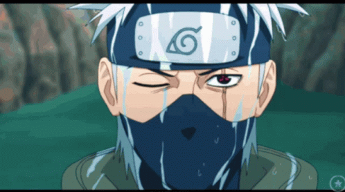 A Close Up Of A Cartoon Character With A Mask On His Face GIF