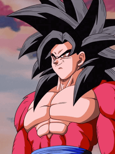 A Close Up Of A Cartoon Character With A Red Shirt GIF