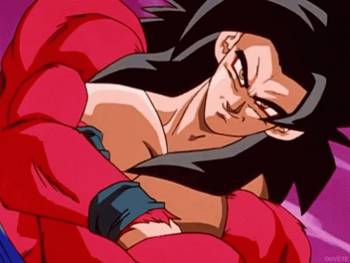 A Close Up Of A Cartoon Character With A Red Shirt On GIF