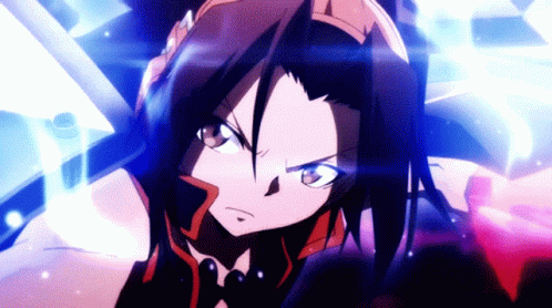 a close up of a cartoon character with a serious look on her face