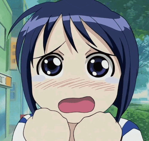 A Close Up Of A Cartoon Character With A Surprised Expression GIF