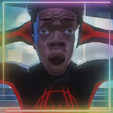 A Close Up Of A Cartoon Character With A Surprised Look On His Face . GIF