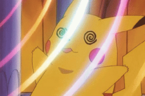 A Close Up Of A Cartoon Character With A Swirl In His Eyes And A Swirl In His Eyes . GIF