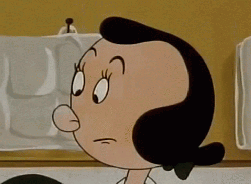 A Close Up Of A Cartoon Character With A Very Angry Look On Her Face . GIF