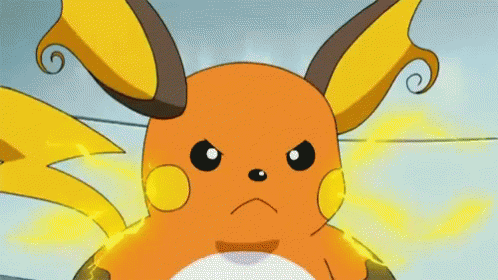 Cartoon Character With Yellow Lightning Bolt GIF