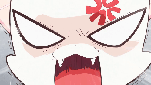 A Close Up Of A Cartoon Character With An Angry Expression GIF