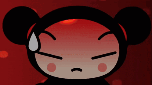 A Close Up Of A Cartoon Character With An Angry Expression GIF