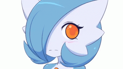 A Close Up Of A Cartoon Character With An Orange Eye GIF