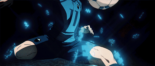 A Close Up Of A Cartoon Character With Blue Eyes GIF
