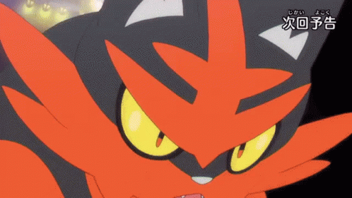 a close up of a cartoon character with chinese writing on it