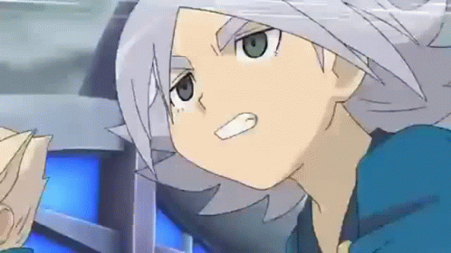 A Close Up Of A Cartoon Character With Gray Hair GIF