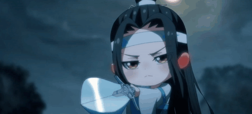 A Close Up Of A Cartoon Character With Long Hair And A Bandage On Her Head GIF