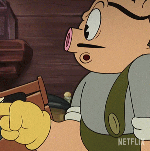 A Close Up Of A Cartoon Character With Netflix Written On The Bottom GIF