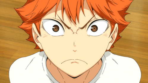 A Close Up Of A Cartoon Character With Orange Hair And Brown Eyes GIF