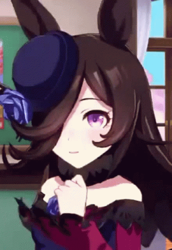 A Close Up Of A Cartoon Character With Purple Eyes GIF