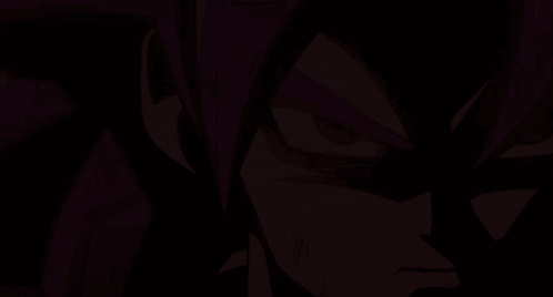 A Close Up Of A Cartoon Character With Red Hair And Red Eyes GIF