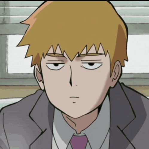 A Close Up Of A Cartoon Character With Yellow Hair GIF
