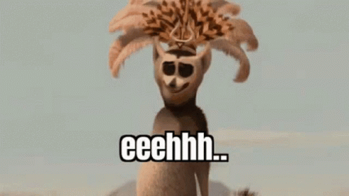 A Close Up Of A Cartoon Elephant 'S Face With A Squirrel On Top Of It . GIF