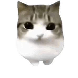 A Close Up Of A Cat 'S Face With Its Eyes Closed And Purple Spots On Its Cheeks . GIF