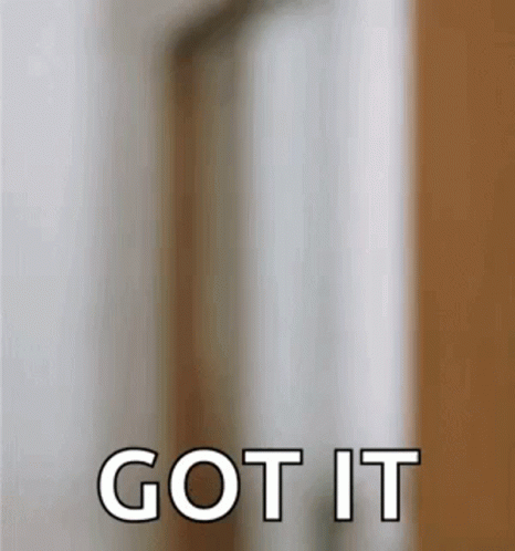 A Close Up Of A Door With The Words `` Got It '' On It . GIF