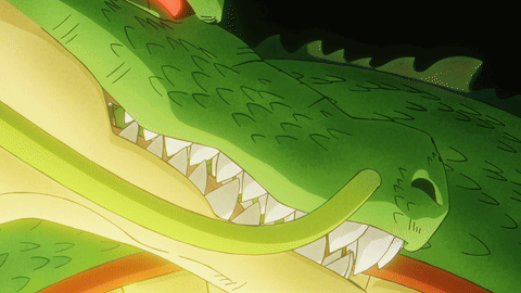 A Close Up Of A Dragon 'S Mouth With A Few Letters Visible GIF