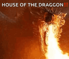A Close Up Of A Dragon With Fire Coming Out Of Its Mouth . GIF