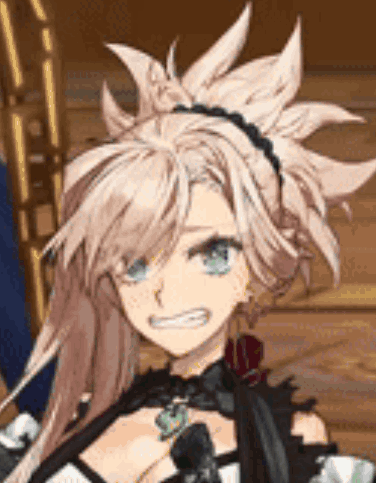 A Close Up Of A Female Anime Character With Long Hair And A Headband . GIF