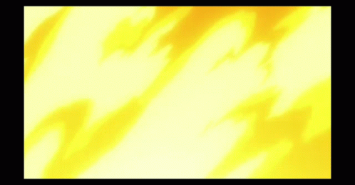 A Close Up Of A Fire Explosion With A Yellow Background GIF