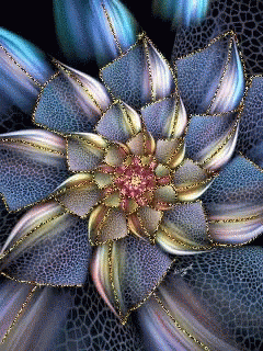 A Close Up Of A Flower With A Purple Center GIF