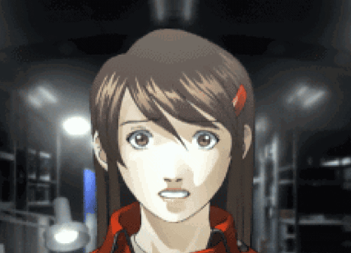 Close Up Of Girl's Face In Dark Room GIF