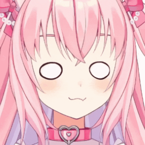A Close Up Of A Girl 'S Face With A Heart Necklace Around Her Neck GIF