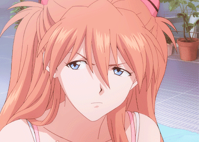 Girl's Face With Serious Expression GIF