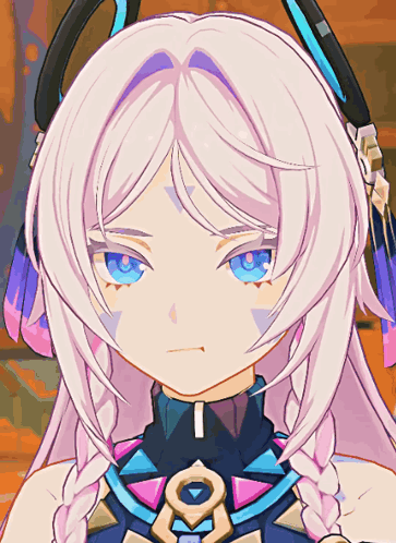 A Close Up Of A Girl 'S Face With Braids And A Blue Eye GIF