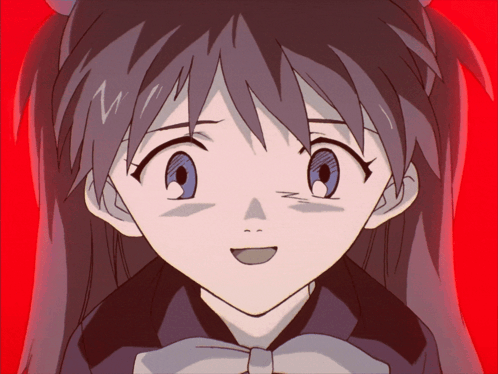 Close Up Of Girl's Face With Red Background GIF