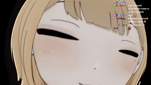 A Close Up Of A Girl 'S Face With The Words John Fromsoft Confirmed Or Turkey In The Upper Right Corner GIF