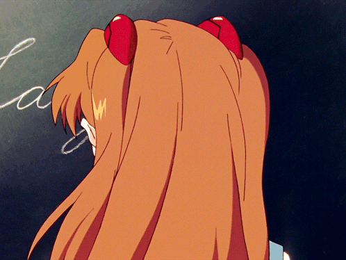 Girl's Head With La On Blackboard GIF
