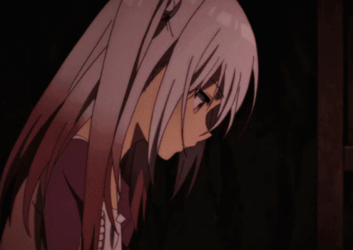 A Close Up Of A Girl With A Skull In Her Eye GIF