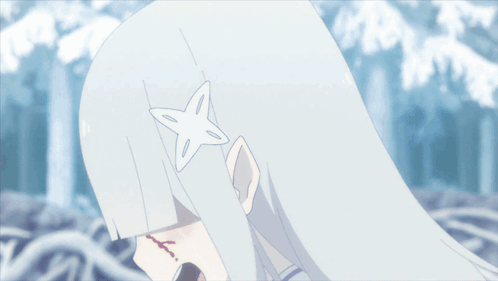 A Close Up Of A Girl With A Star On Her Head GIF