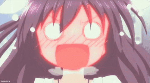 A Close Up Of A Girl With A Surprised Look On Her Face . GIF