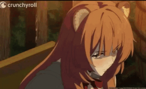 A Close Up Of A Girl With Long Hair And Ears From A Anime . GIF